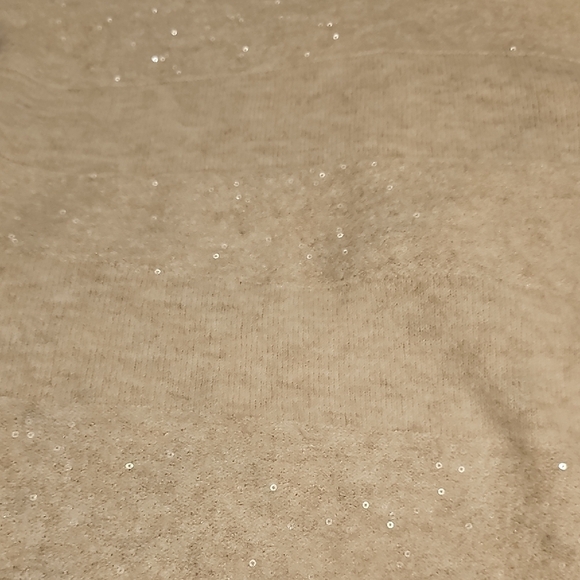 NWT Halogen Mock Neck Sequin Stripe Luxe Sweater XL - Picture 16 of 17